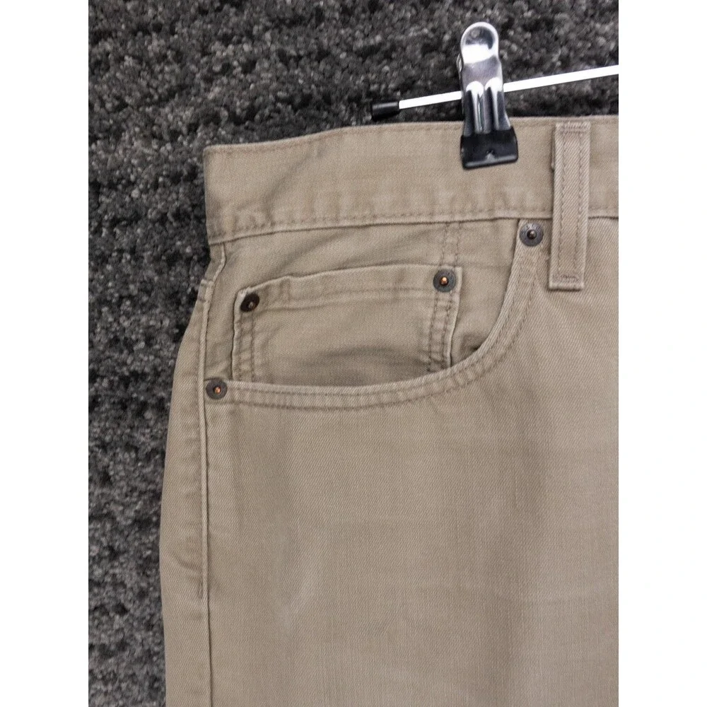Levis 559 Jeans Mens 38x32 Actual 37x30 Beige Relaxed Fit Straight Leg Denim